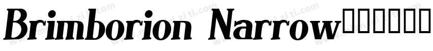 Brimborion Narrow字体转换